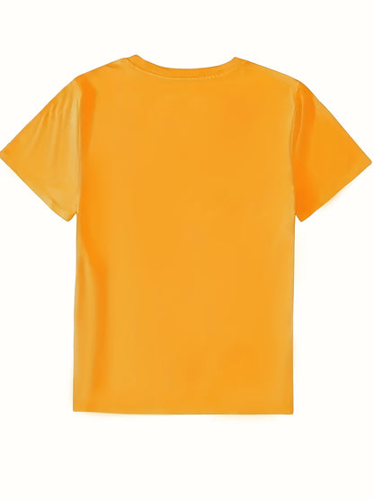 Circle Chic Butterfly Print T-Shirt - Exquisite Design, Casual Round Neck Top - Breathable and Lightweight, Perfect for Spring/Summer Wardrobe