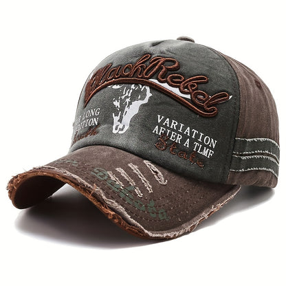2024 High Quality Outdoor Leisure Men's Soft Washed Embroidered Baseball Hat - Durable, Fashionable, Comfortable, Wearing Baseball Hat