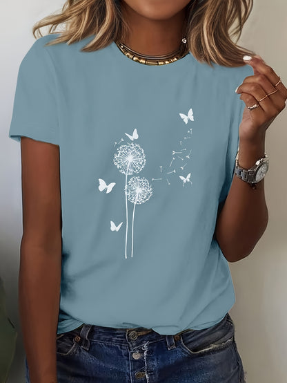 Women's Elegant Fashion Print T-Shirt
