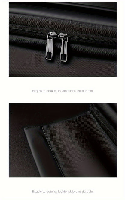 Men'S Sleek Black Crossbody Bag - Durable Oxford Material, Zippered Chest Bag with Adjustable Strap, Ideal for Commuting & Cycling, Trendy Shoulder Bag for Men, Cycling Bag|Trendy Shoulder Bag|Functional Design, Small Crossbo