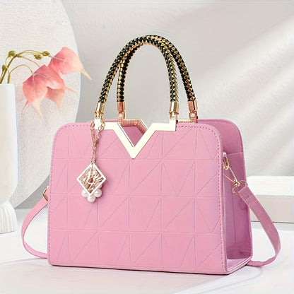 Large Capacity Tote Bag for Women, Stylish New Summer Casual Versatile Shoulder Bag with Premium Texture, Perfect Work Commute Gift