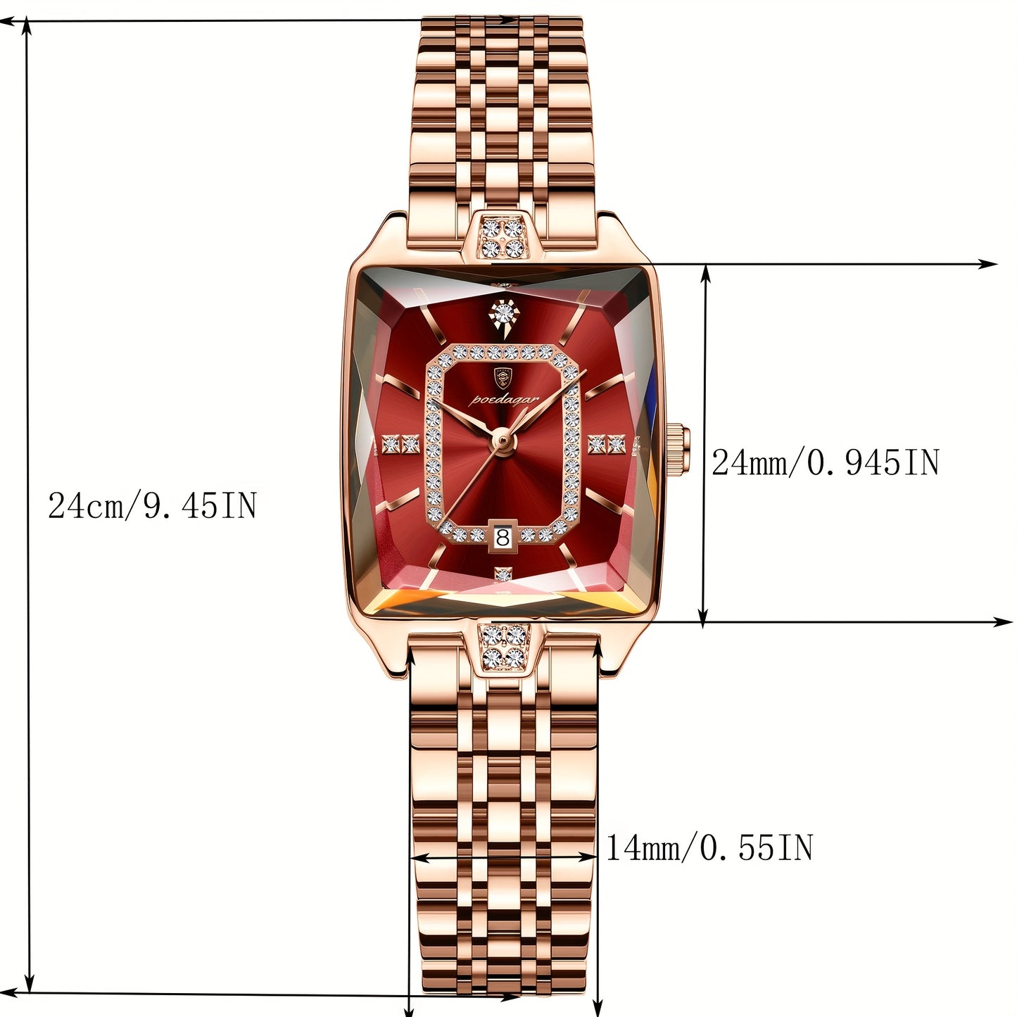 POEDAGAR Fashion Students Korean Casual Ladies Watch Luxury Stainless Steel Best Selling Simple And Elegant Quartz Wristwatch.
