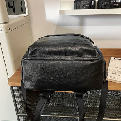 Men'S Casual Backpack, Simple Business Commuting Large Capacity Laptop Bag, Functional Outdoor Step Double Shoulder Bag, Travel Backpack.