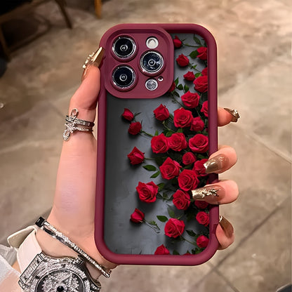 Red Rose Flower բարձրարժեք և գեղեցկության բջջային հեռախոսի պատյան iPhone 16/16Pro/16ProMax/16Plus/15/15Plus/15Pro/15ProMax, 14/14Plus/14Pro/14ProMax, 13/13Pro/13ProMax, 12ProMax, 12Pro1 11/11Pro/11Proamx, 7/8plus, XR/Xs/XsMax