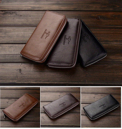 2pcs/set Men's Simple Business Shoulder Bag Crossbody Bag Portable Zipper Clutch Bag Gift For Men Father's Day Gift
