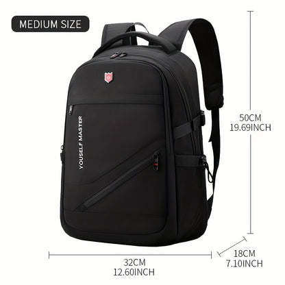 3 sizes to choose from, Men's fashionable short distance travel backpack, convenient multi-functional backpack for business commuting, multiple pockets and large capacity, suitable for storing laptops, suitable for school wor