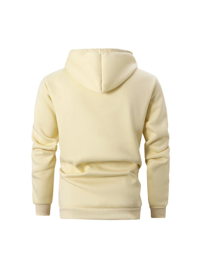 Autumn and Winter Zip-Up Jacket Set with Fleece Hooded Jacket and Button Front