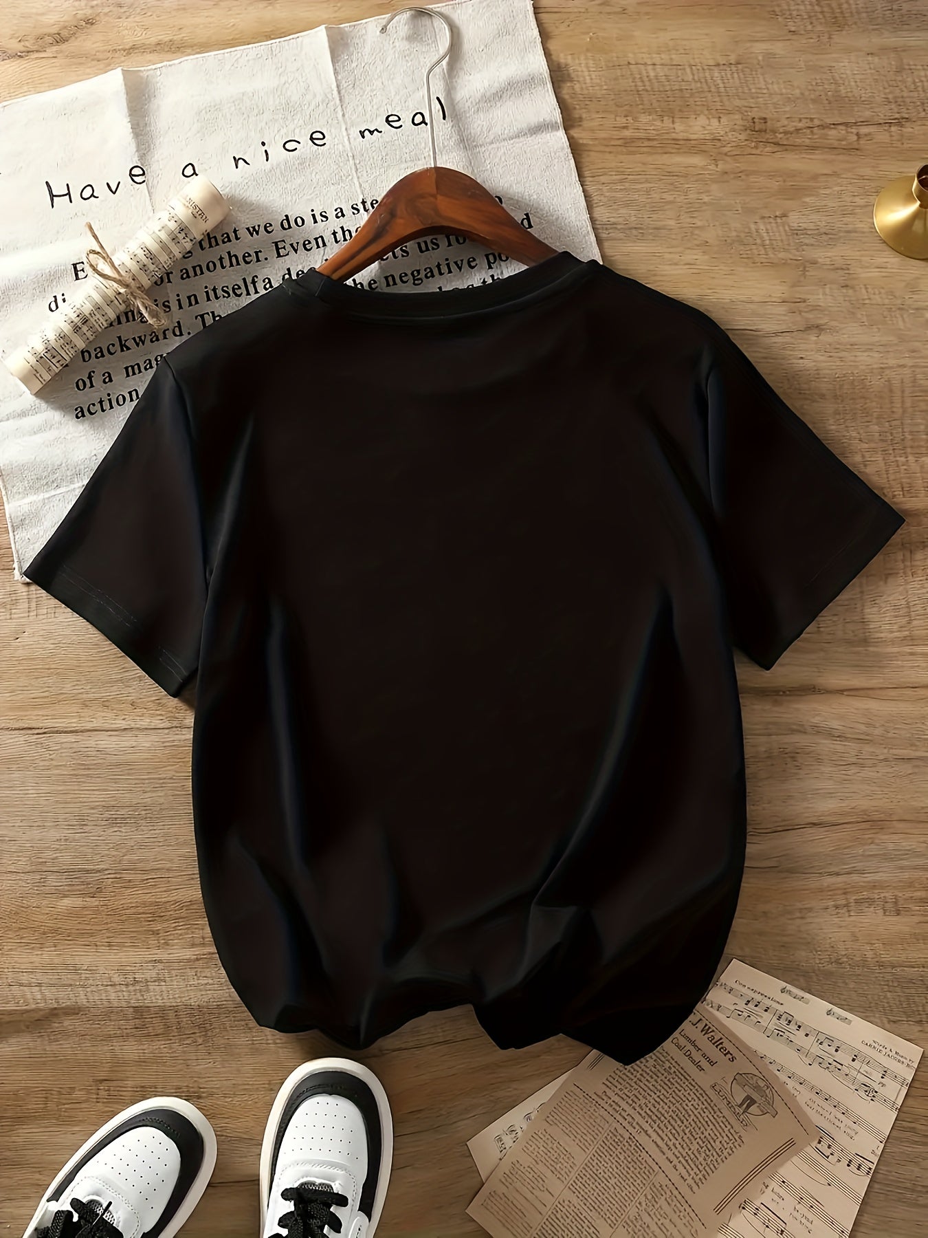 Graphic Print T-shirt, Short Sleeve Crew Neck Casual Top For Summer & Spring, Women'S Clothing