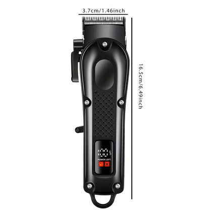USB Rechargeable Electric Hair Clippers | Professional Home Barber | Portable Hair Trimmer | Black Design | Stylish Hair Cutting Tool | Modern Hair Clipper | Compact Hair Trimmer