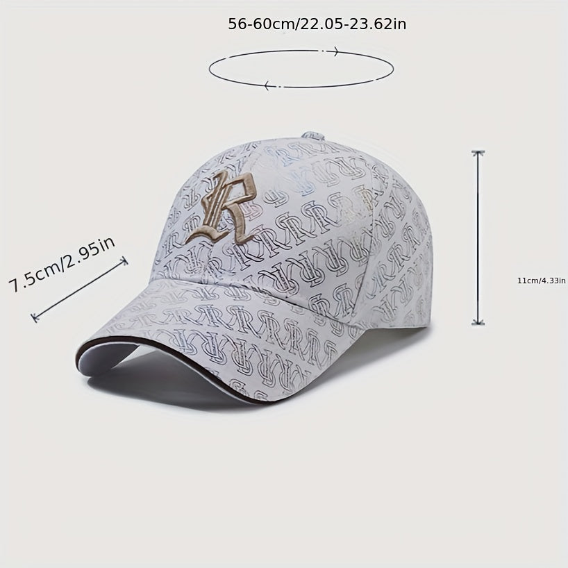 Men's Funky Embroidery Baseball Cap, Seasonable Casual Stylish High-End Baseball Cap With Adjustable Strap For Men And Women
