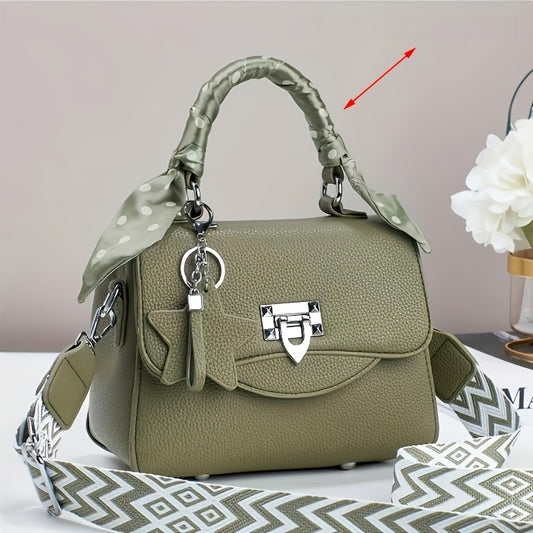 High-looking, light luxury, forest style 2024 new Dai Fei bag, hand-held, crossbody, single Handbag, versatile and fashionable small square bag