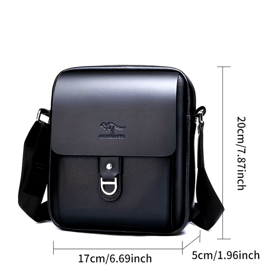 New Men'S Shoulder Bag Made of Genuine, Stylish Crossbody Bag, Casual Backpack for Men, Multifunctional Hanging Bag.