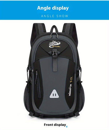 35L Large Capacity Hiking Backpack - Durable Polyester, Adjustable Shoulder Straps, Multiple Compartments for Camping, Travel & Outdoor Adventures - Ideal Gift for Hikers, Backpacking Gear