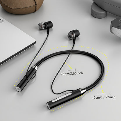 Wireless Neckband Headphones, Wireless 5.3, High-Capacity, Ultra-Long Battery Life, with Microphone for Noise Cancelling Clear Calls, In-Ear Earbuds Earphones, Booming Sound, for Sports Running Music Workout Gym, for Samsung