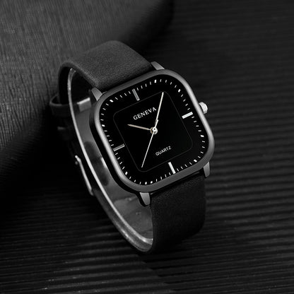 3pcs Men's Watch Set Fashionable Men's Watch and Glasses Wallet Set