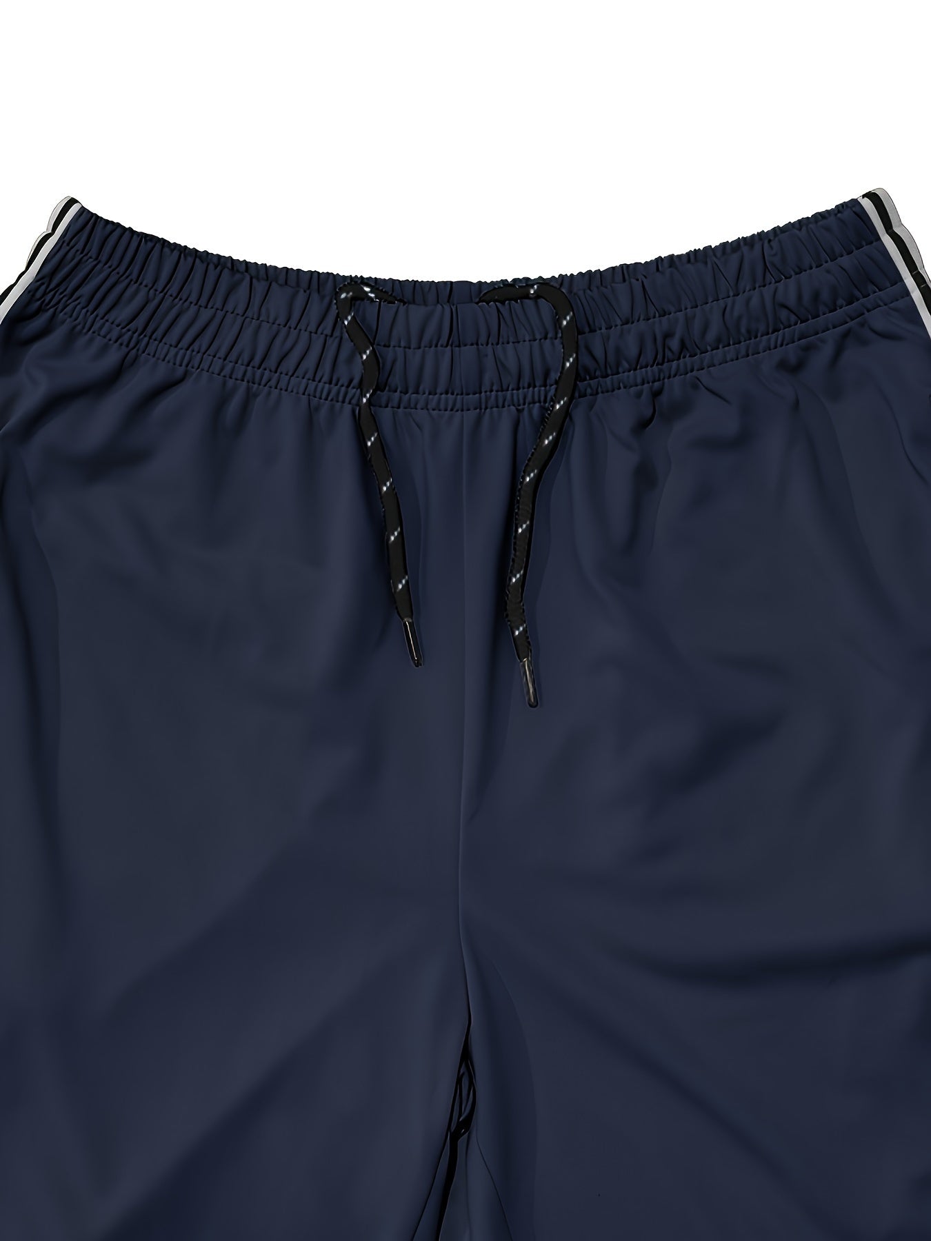 Men's Casual Athletic Joggers - Striped, Breathable Polyester Blend with Pockets for Running & Fitness, Perfect for Spring/Fall