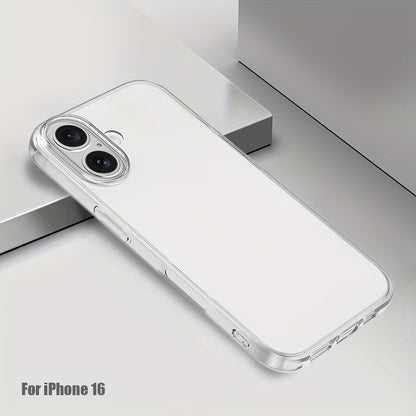 Բջջային հեռախոսի պատյան Iphone 16 Pro Max-ի համար, Բջջային հեռախոսի թափանցիկ պատյան Iphone 16 Plus-ի համար, պարզ և բարակ պաշտպանիչ պատյան TPU փափուկ պատյան