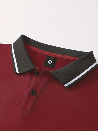 3Pcs Breathable Regular Fit Golf Shirt, Men's Casual V-Neck T-Shirt Short Sleeve For Summer, Men's Clothing