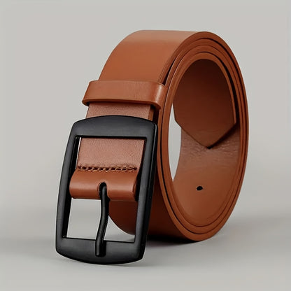 3pcs/2pcs/1pc Men'S Fashion Faux Leather Belts with Metal Pin Buckle - Stylish Designer Waist Straps for Jeans, Plus Size, Light Brown/Black/Dark Brown, Casual Wear Accessory | Stylish Waist Straps | Quality Craftsmanship