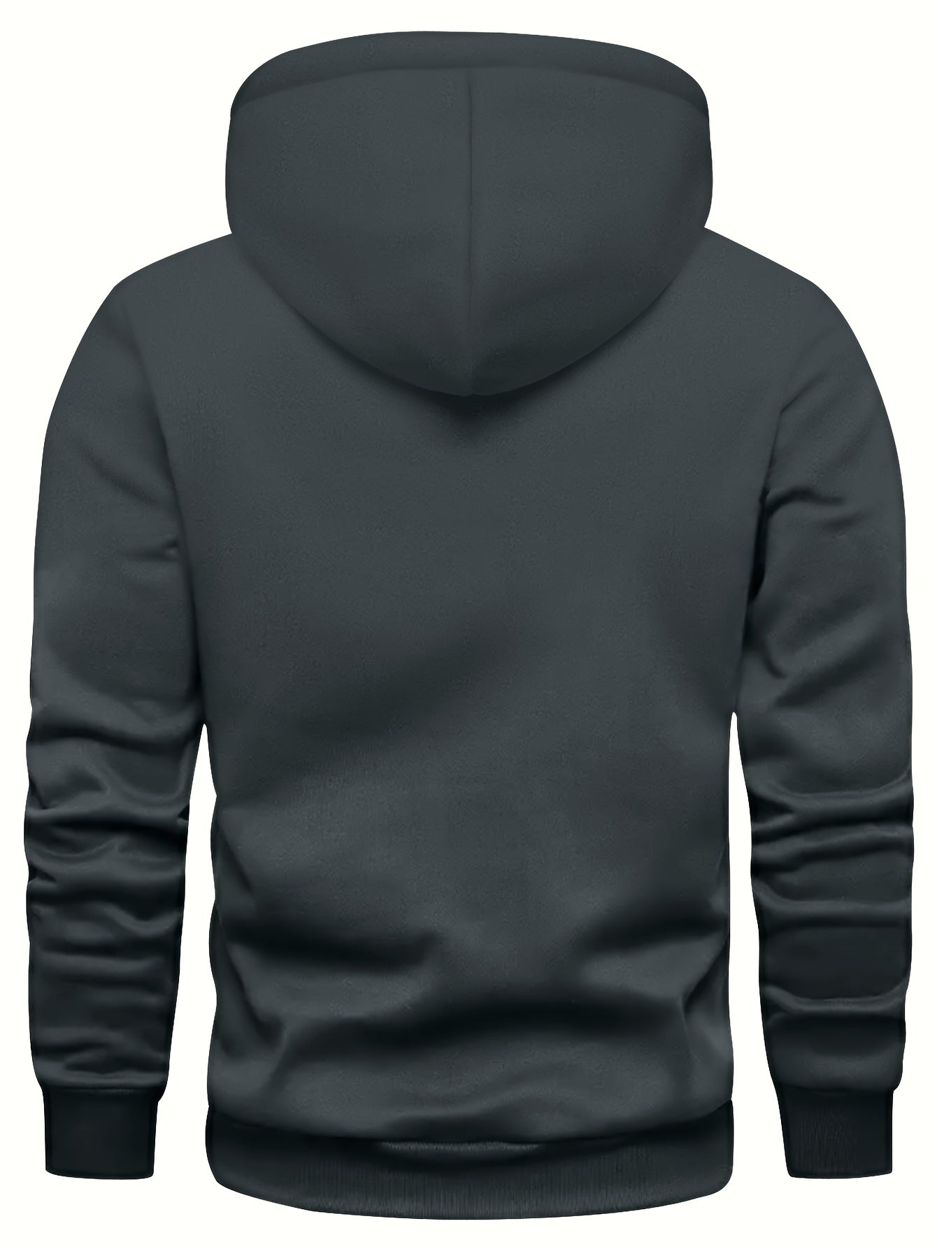 Men's Long Sleeve Hooded Sweatshirt + Threaded Sweatpants Set Spring and Autumn Solid Color Pullover Regular Long Sleeve T-shirt and Pants Belt Drawstring Casual Sports Trousers Two-piece Set