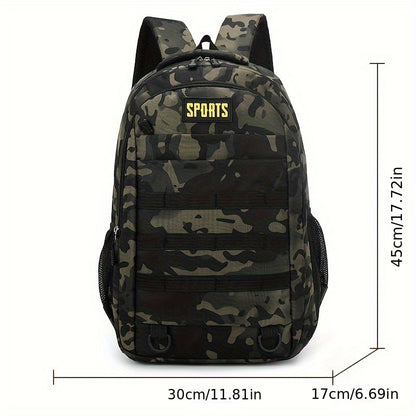 Sleek Urban, Men's Versatile Backpack for Travel, Camping & Cycling - Large Capacity, Business Laptop Compartment, Durable Nylon