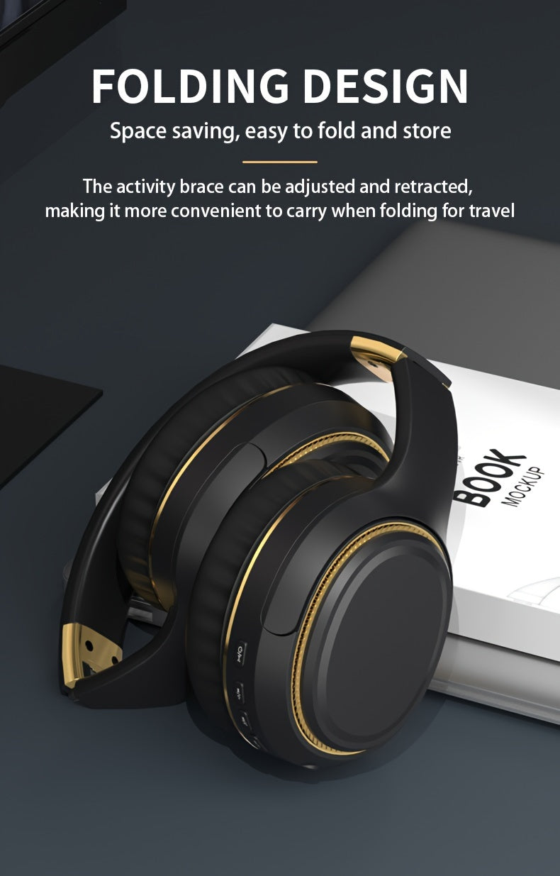 Ultra-large Capacity 400 MAh Wireless Headphones With Ambient Lighting, HIFI Sound Effects, Music All Day Long, 5.3 Chip, Low Latency, High-quality Headphones, Suitable For Travel, Business, Music, Gifts, Work, Phone Calls