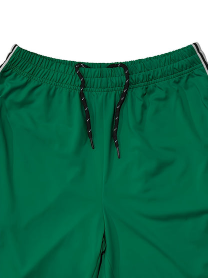 Men's Casual Athletic Joggers - Striped, Breathable Polyester Blend with Pockets for Running & Fitness, Perfect for Spring/Fall