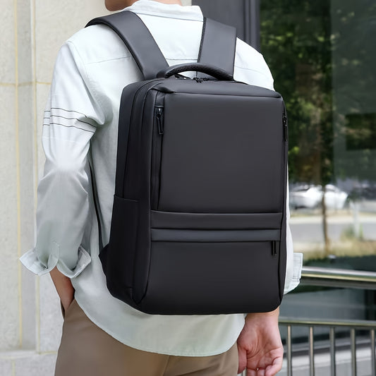 40.89cm Laptop Backpack - Durable Synthetic Leather High Quality Shockproof Multi-Compartment Sporty Design Convertible Shoulder & Top Handles for Commuting Travel School College