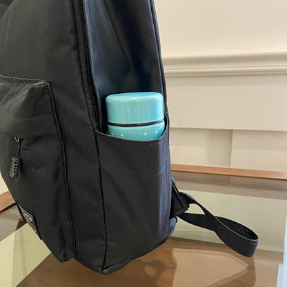 1pc Large Capacity Foldable Backpack - Lightweight Business Laptop Bag with Zipper Closure, Adjustable Shoulder Straps (Up to 50cm), Spacious Main Compartment - Durable Polyester Backpack for Men, Professionals, Students - Tr