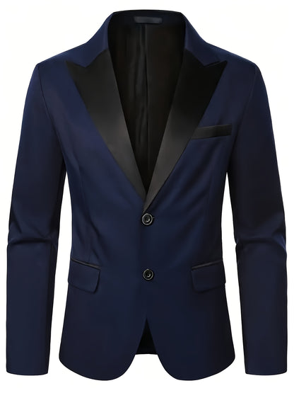 Men'S 2pcs Suit Coat And Pants Set, Suitable for Weddings, Business And Formal Occasions, Men'S Classic Suit, Men'S Elegant Suit, Men'S Casual Suit, Plain Suit, Wedding Party, Back-To-School Dance Suit