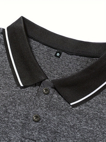 3Pcs Breathable Regular Fit Golf Shirt, Men's Casual V-Neck T-Shirt Short Sleeve For Summer, Men's Clothing
