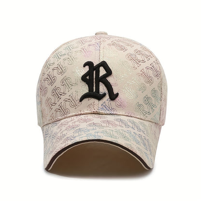 Men's Funky Embroidery Baseball Cap, Seasonable Casual Stylish High-End Baseball Cap With Adjustable Strap For Men And Women