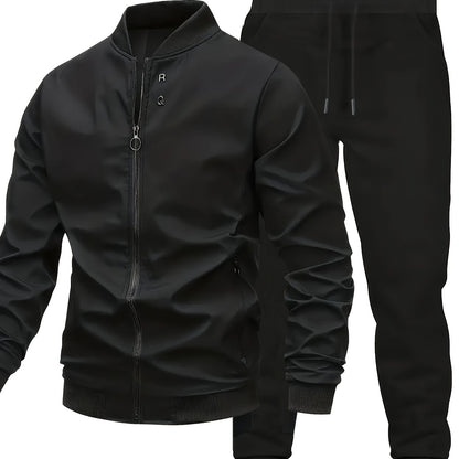 Sports Suit Men'S Spring and Autumn Casual Jacket Set with Matching Men'S Wear
