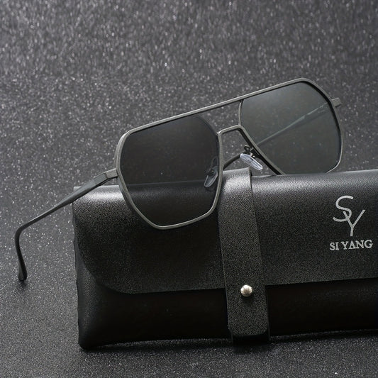 SIYANG Brand Men's Toad Classic Casual Glasses Color Changing Glasses - Day and Night Glasses - Suitable for Gift Giving with Exquisite Packaging, Eyeglass Case and Cloth