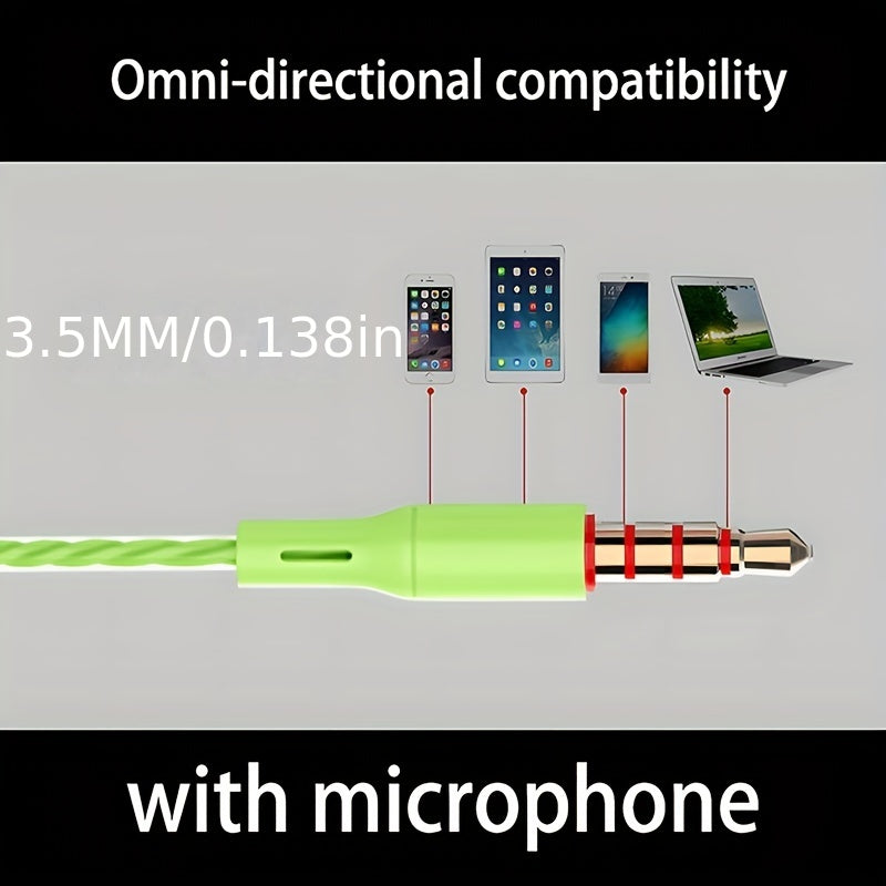VPB S12 Universal Mobile Phone and Computer Subwoofer Earbuds In-Ear Style for Girls Karaoke Gaming Smart Headphones