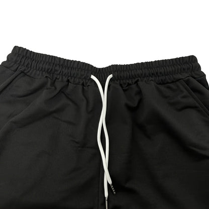 2025 New Casual Men's Set Round Neck Short Sleeve T-Shirt Summer Drawstring Shorts Solid Color Men's Suit