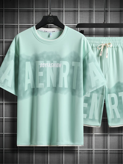 Casual Suit Summer Men's Loose Two-Piece Set