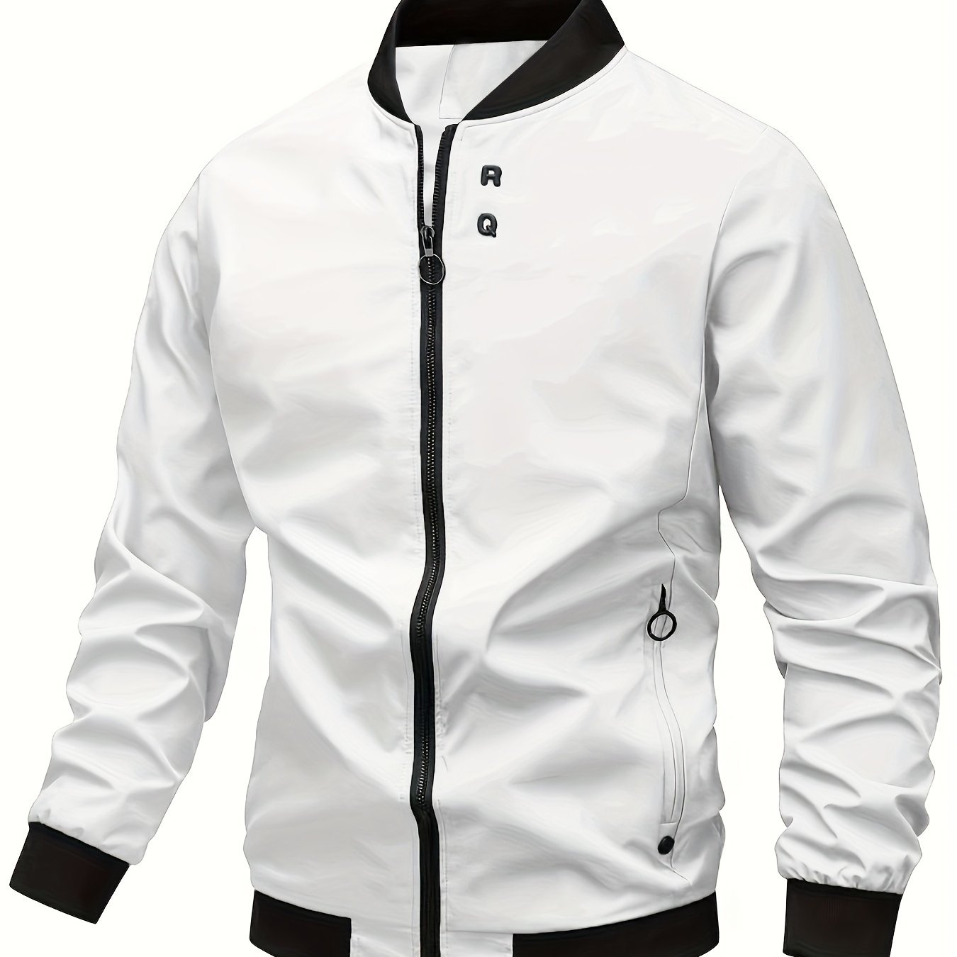 Men's Lightweight Spring Fall Windbreaker Jacket Coat Men's Windproof Outdoor Casual Stylish Zipper Pocket Jacket