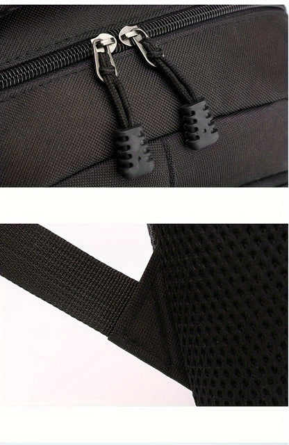Durable Oxford Fabric Backpack - Spacious, Breathable, Adjustable Strap, Laptop Compartment, Ideal for Hiking, Camping, Travel, School & Work - High 46cm, Long 32cm, Thick 19cm, School Backpack | Adjustable Strap Backpack | D