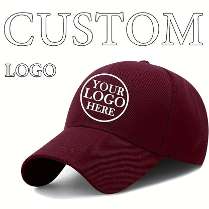 Customizable Baseball Cap - Adjustable, Lightweight Polyester Hat for Men & Women - Personalize with Text, Photos, or Logo - Available in Multiple Colors, Custom Baseball Cap, Without Battery