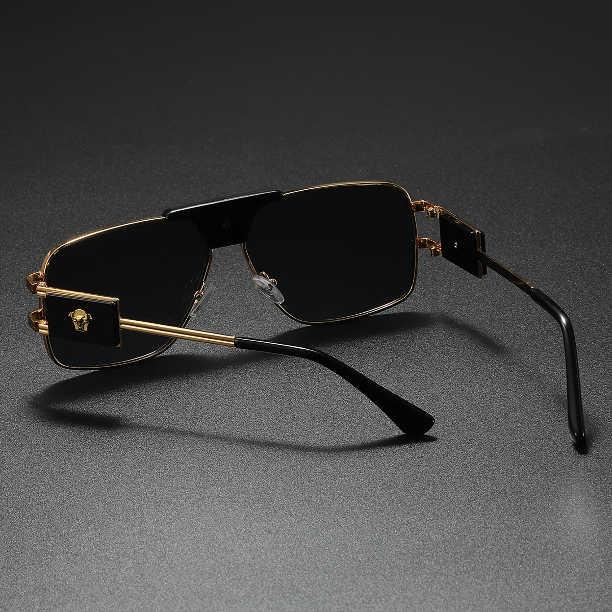 Stylish Cool Bull Head Fashion Glasses, Multi-Frame Double Bridge Eyewear, Ideal for Photography and Gifting