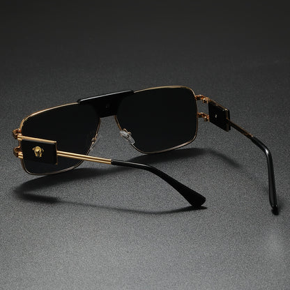 Stylish Cool Bull Head Fashion Glasses, Multi-Frame Double Bridge Eyewear, Ideal for Photography and Gifting