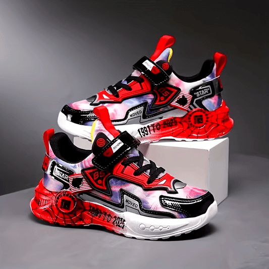 Casual Cool Low Top Sneakers For Boys, Lightweight Shock-absorbing Running Shoes For Spring Summer Autumn