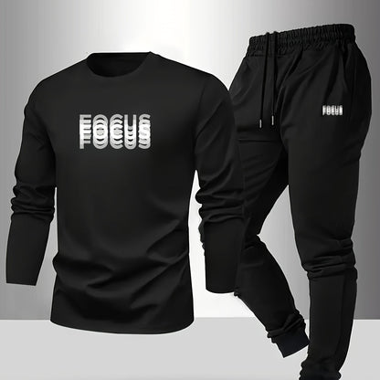 Men's Casual Comfortable Breathable Printed Loungewear Pants Set