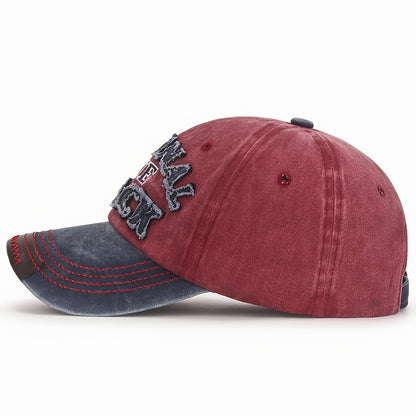 Unisex Baseball Cap THE BLACK Letter Hat Dark Style Visor Outdoor Sports Party Versatile Brimmed Hat Adjustable Size A Great Gift