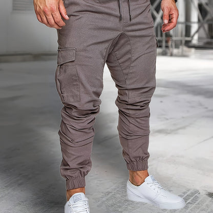 Men's Cargo Pants Outdoor Hiking Multi-Pocket Utility Long Trousers, Casual Style, For All Seasons