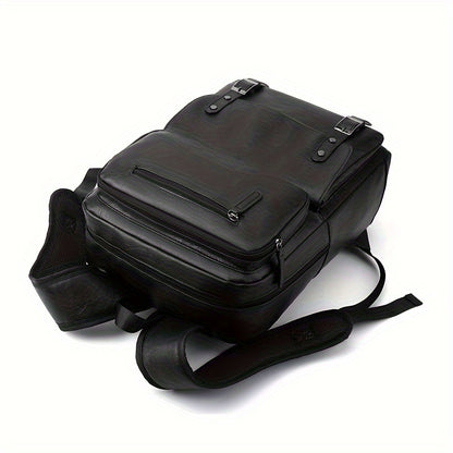 Men'S Simple Large Capacity Business Travel Backpack, Material, Daily Commute Sports Casual Computer Bag for College Students