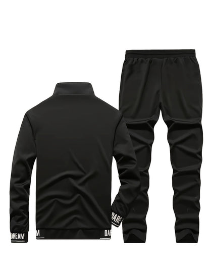 Spring and Autumn Casual Men's Jacket Set