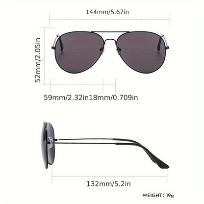 1 Pair of Men's Silvery Reflective Metal Oval Double Beam Retro Mature Personality and Casual Fashion Glasses