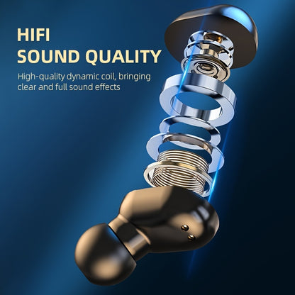[Wireless Earbuds] 2024 New Wireless Earphones Headphones | with LED Display Touch In-Ear TWS Wireless Earbuds | for iOS/Android | Sports Music Game Headse
